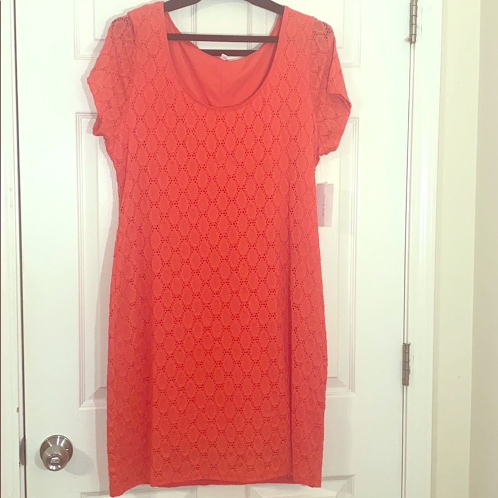 Isaac Mizrahi coral dress size XXL NWT